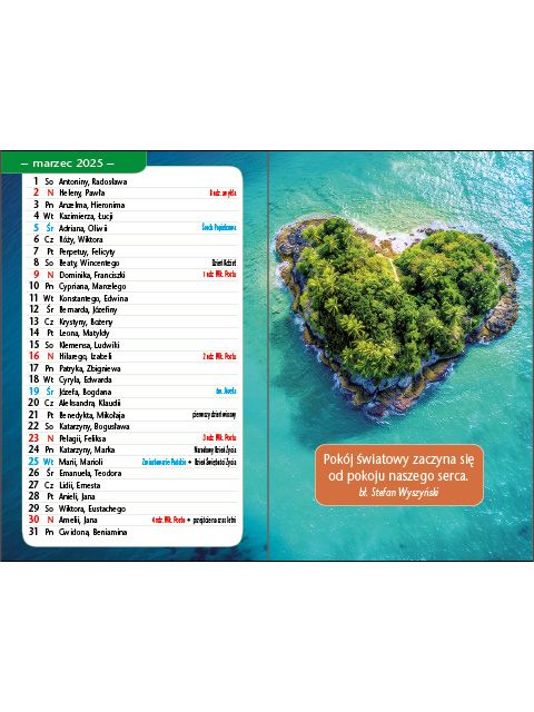 Kalendarz EP - kieszonkowy Miłość - obrazek 5