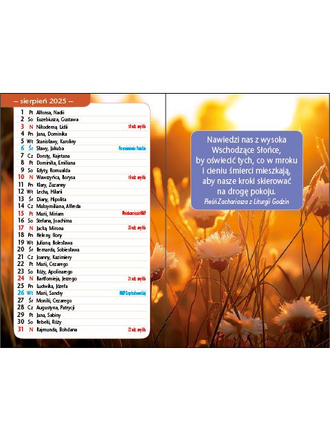 Kalendarz EP - kieszonkowy Miłość - obrazek 4