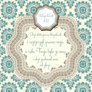 Podkładki korkowe  Modlitwa Jabesa