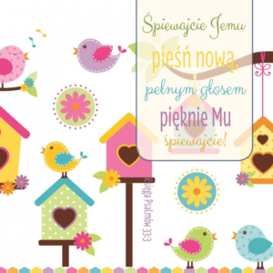 Podkładki korkowe  Śpiewajcie Jemu pieśń nową