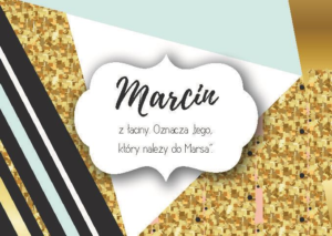 Magnes Imiona Marcin