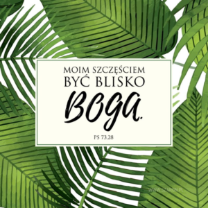 Podkładki korkowe  Moim szczęściem być blisko Boga
