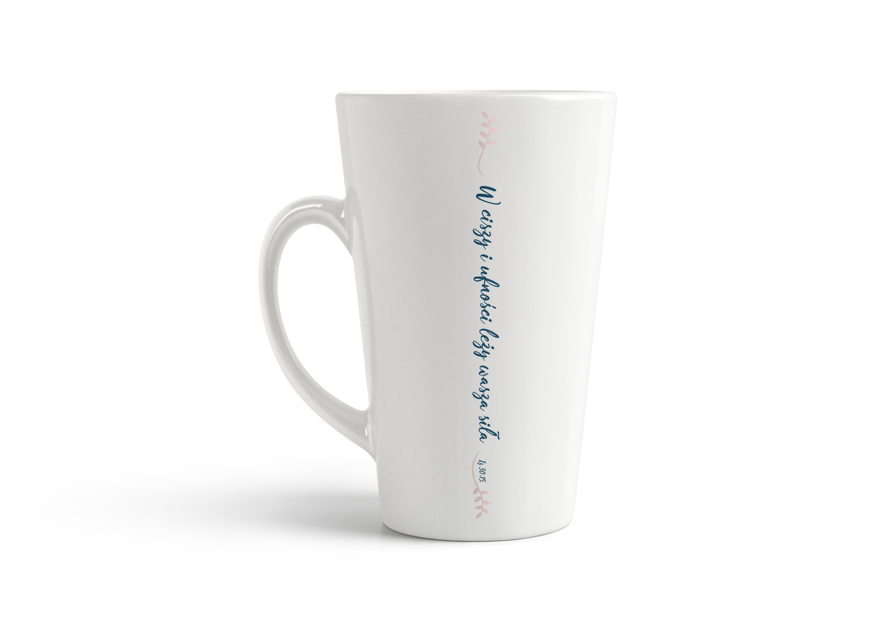 Kubek wysoki latte Wszystko mogę w tym który...