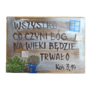 Tabliczka deseczka ręcznie malowana