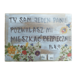 Tabliczka deseczka ręcznie malowana