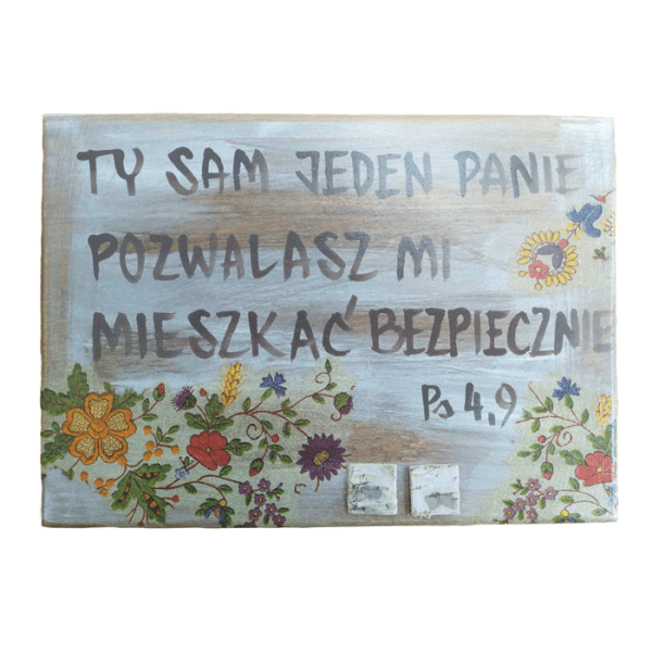 Tabliczka deseczka ręcznie malowana