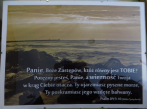 Obraz z wersetem biblijnym - antyrama duża