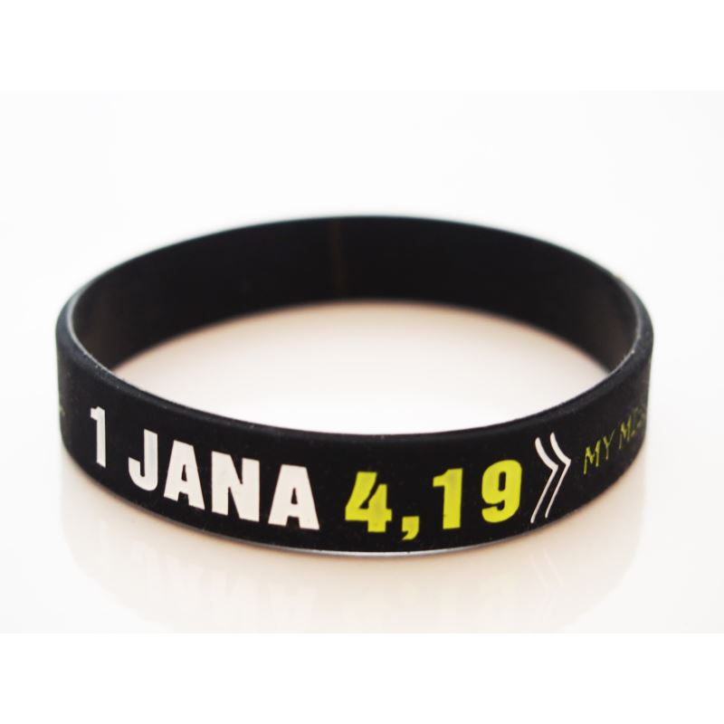 Opaska silikonowa - My miłujemy Boga