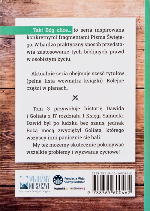 Tak! Bóg chce...abyś pokonał każdego Goliata - obrazek 2