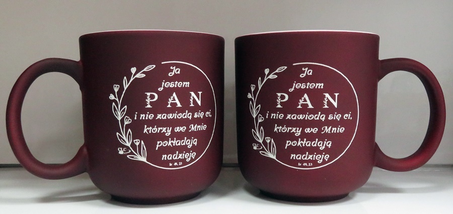 Kubek ceramiczny matowy Ja jestem Pan