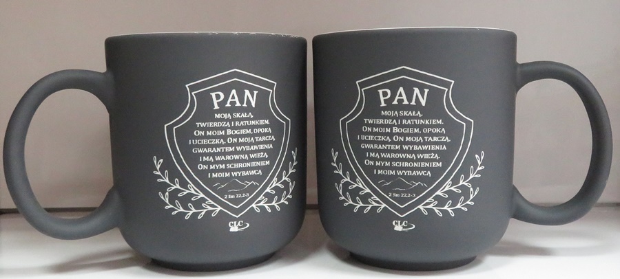 Kubek ceramiczny matowy Pan moją skałą - obrazek 4