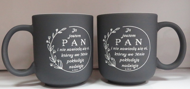Kubek ceramiczny matowy Ja jestem Pan - obrazek 4