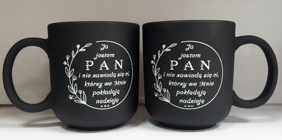 Kubek ceramiczny matowy Ja jestem Pan - obrazek 3