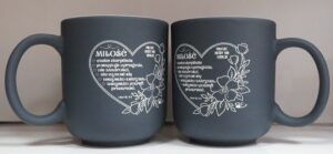 Kubek ceramiczny matowy Miłość
