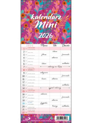 Kalendarz EP rodzinny mini