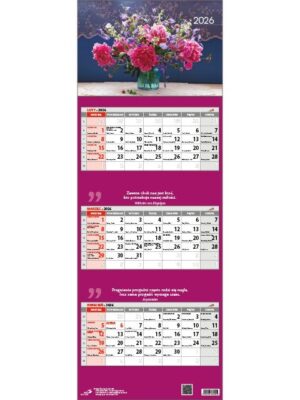 Kalendarz EP trójdzielny bukiet